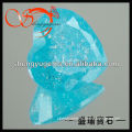 heart shape blue fantastic cubic zirconia for jewelry